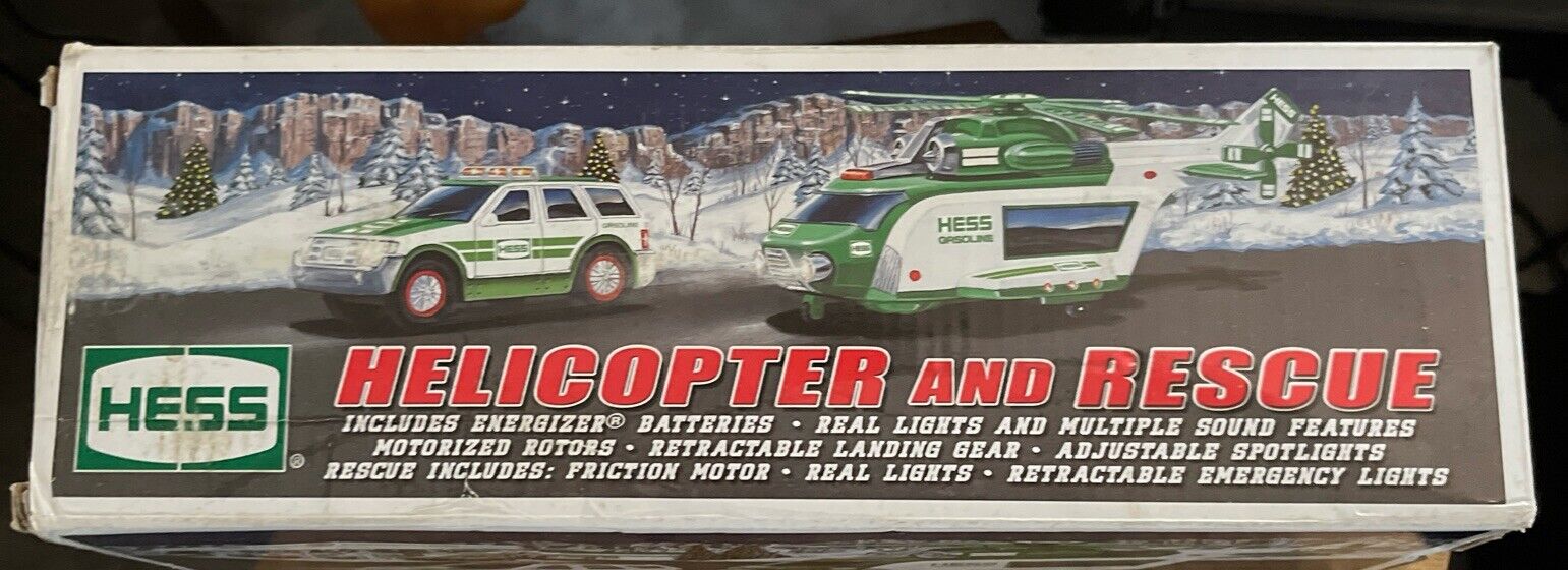 2012 Hess Toy Truck Helicopter And Rescue Brand New in Original Opened Box Unusd