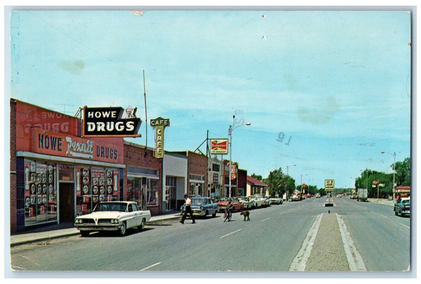 c1950s Business Section US Highway #60 Fort Sumner New Mexico NM Postcard