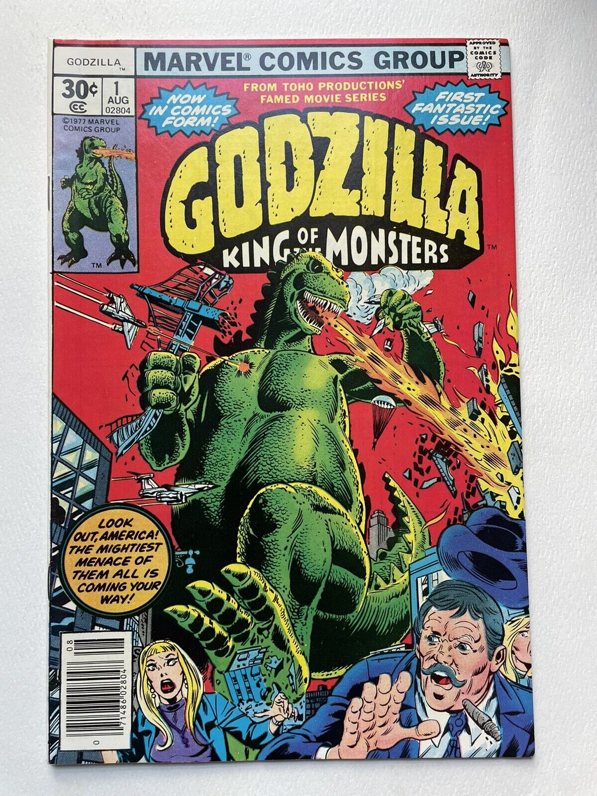 Godzilla King Of The Monsters #1 Marvel Comics 1977 MCU 🔑 HIGH GRADE