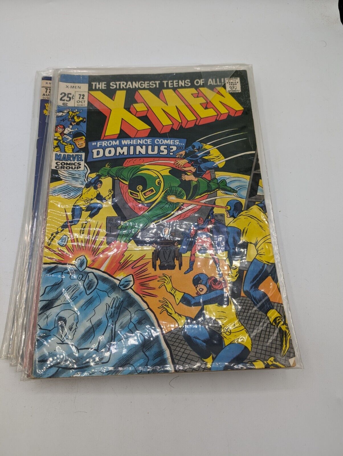 X-Men #72, Marvel Comics, 1971. Dominus, Magneto. Original, Authentic.