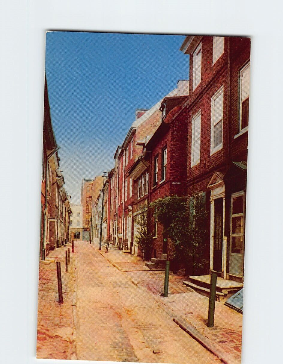 Postcard Elfreth\'s Alley Philadelphia Pennsylvania USA