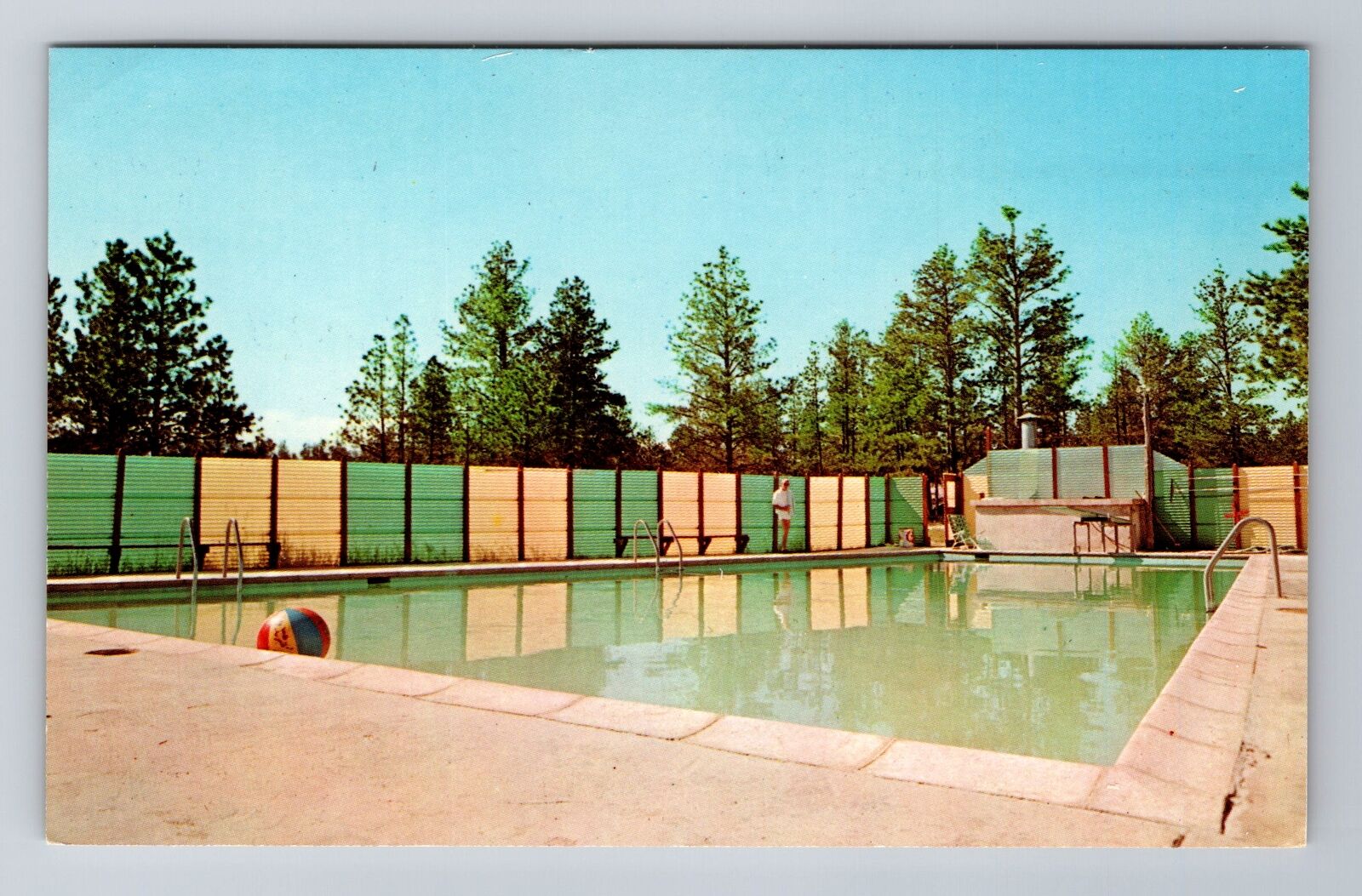 Elbert CO-Colorado, J Bar Double C Ranch-Swimming Pool, Jewish Vintage Postcard