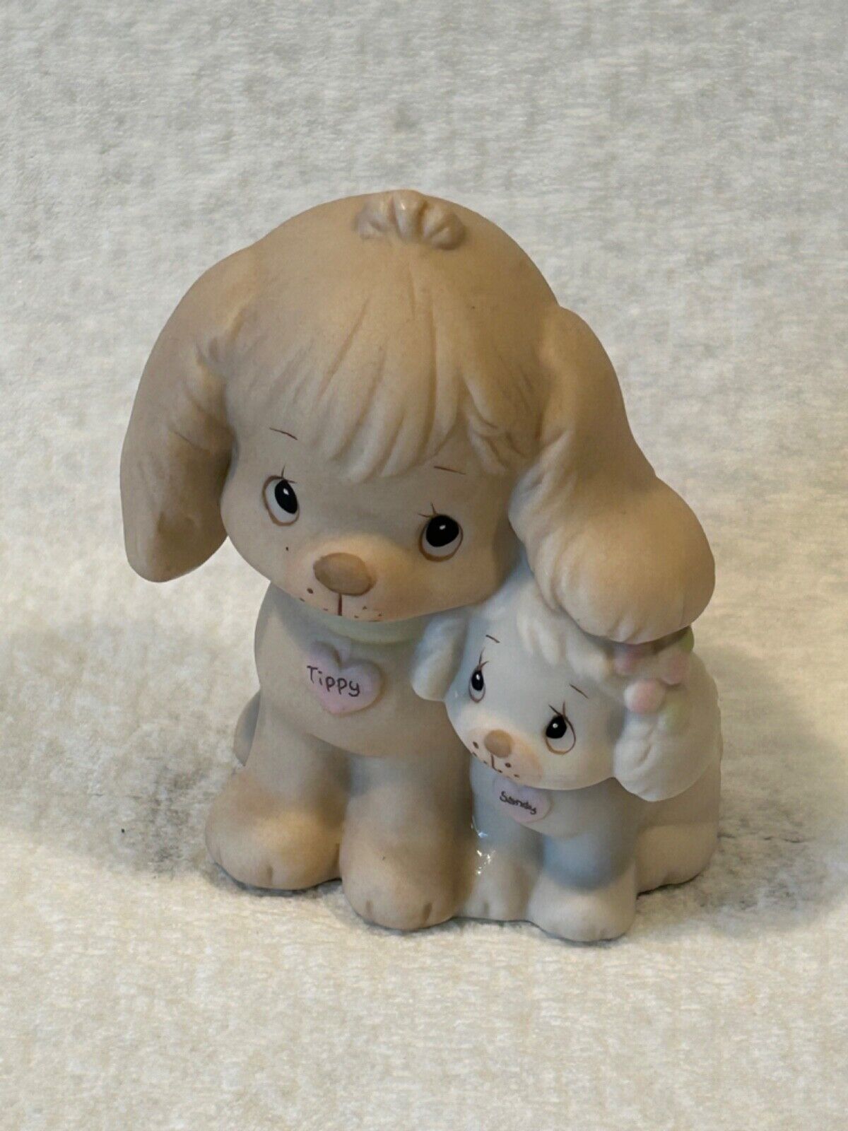 Vtg 1988 Enesco Precious Moments Puppy Love Porcelain Figurine