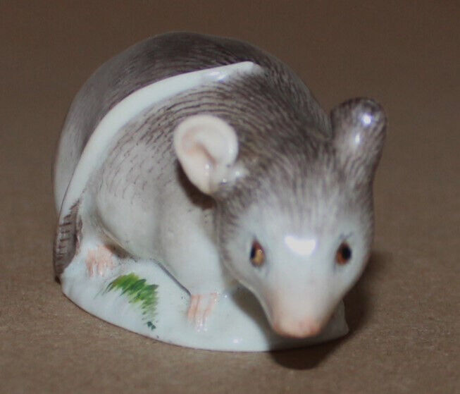Antique Meissen Porcelain Figurine Miniature Mouse #4 Figure Germany 2.3\