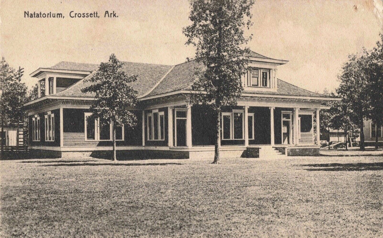 Natatorium, Crossett, Arkansas AR - Vintage Postcard