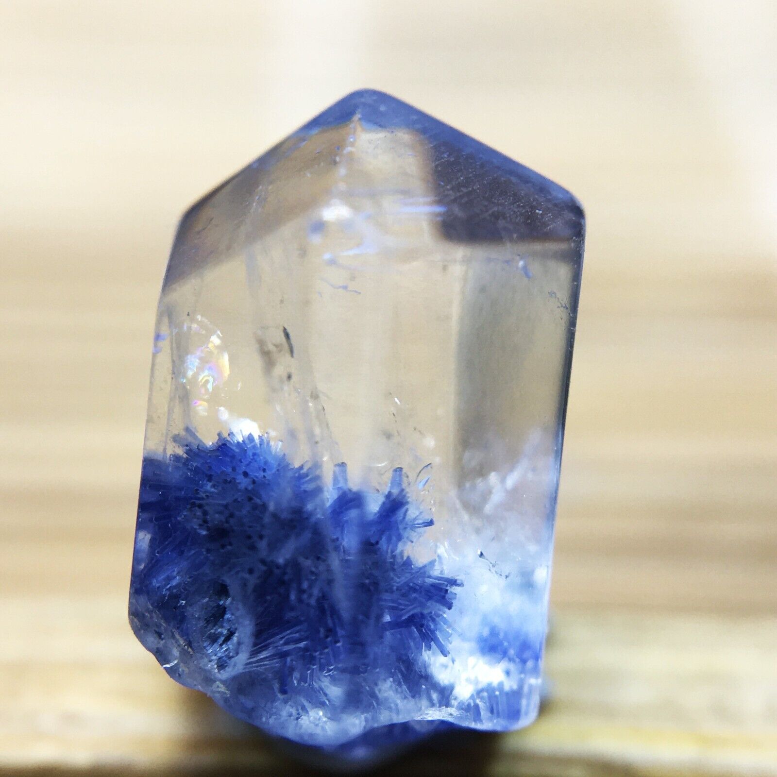 3.3Ct Very Rare NATURAL Beautiful Blue Dumortierite Quartz Crystal Specimen