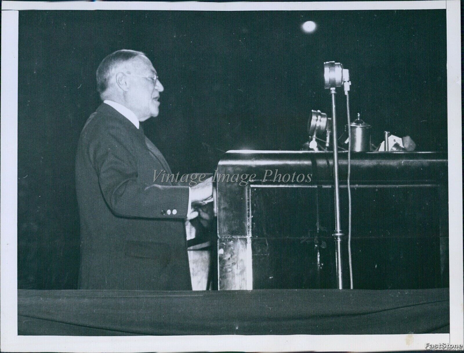 1936 Senator Robert Wagner Democratic Rally For Roosevelt Politics Photo 6X8