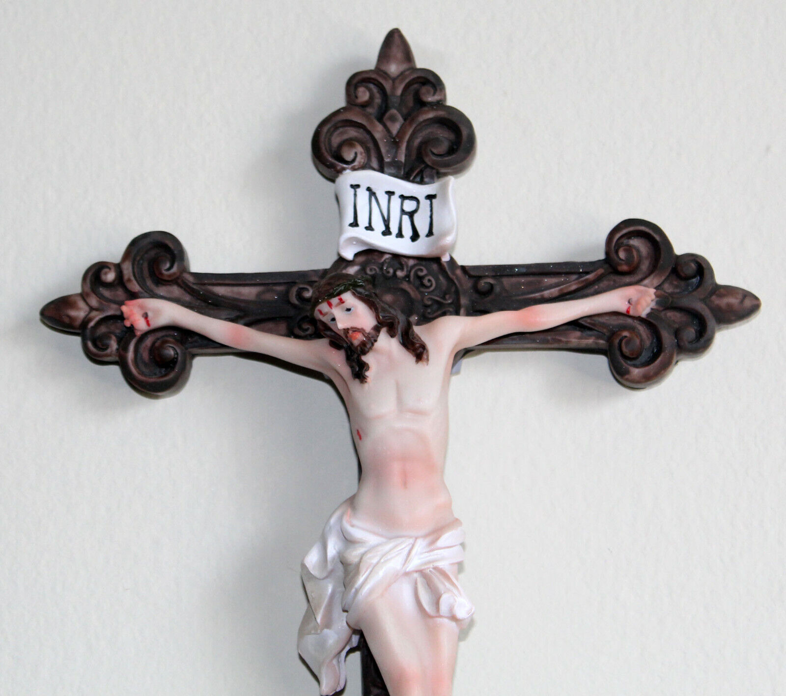 Catholic Cross Crucifix Saint Wall Cross Jesus Christ INRI Wall Gift Box