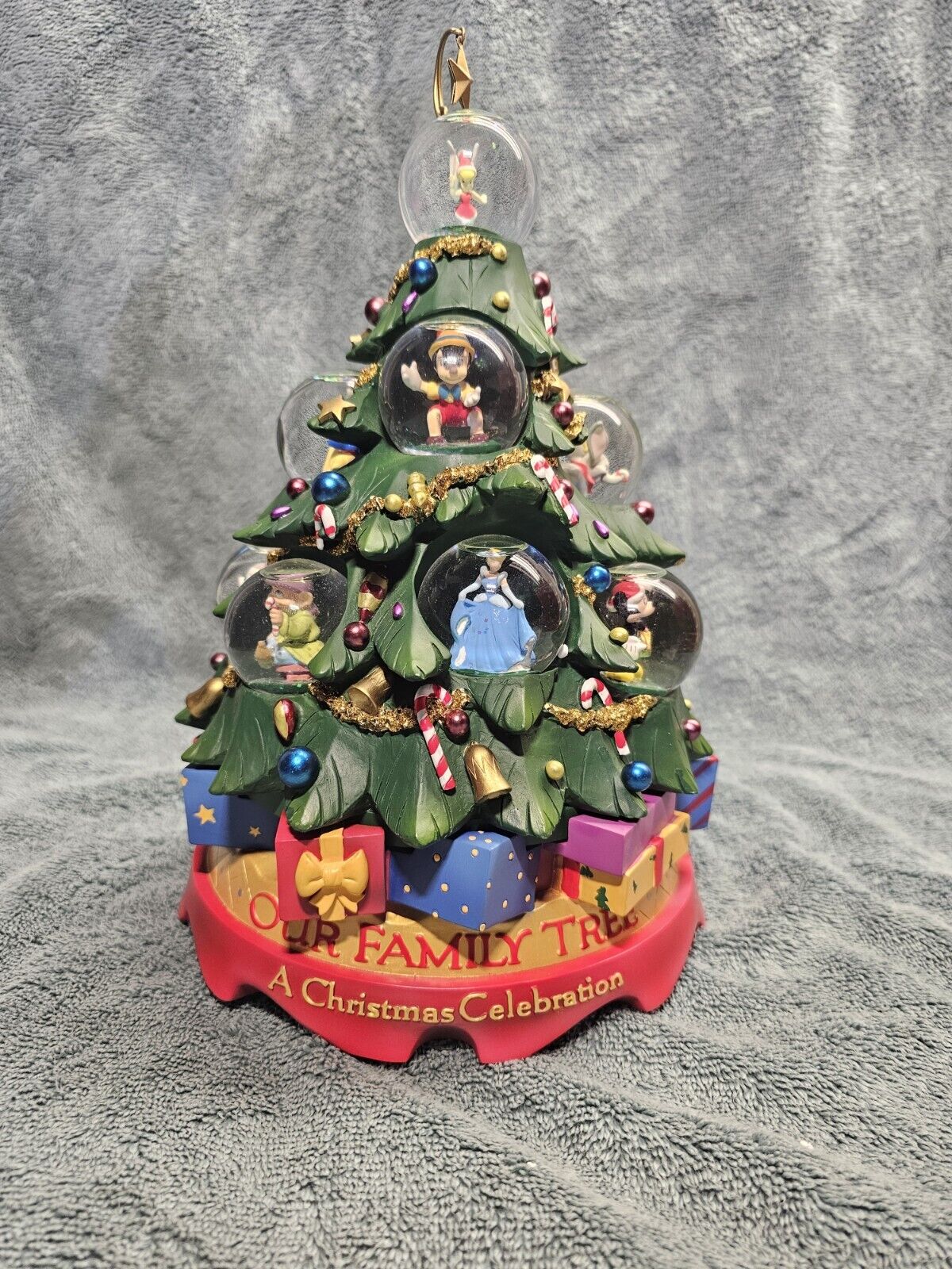 Disney Store Globe Multi Mini Globes Christmas Our Family Tree  Collection RARE 