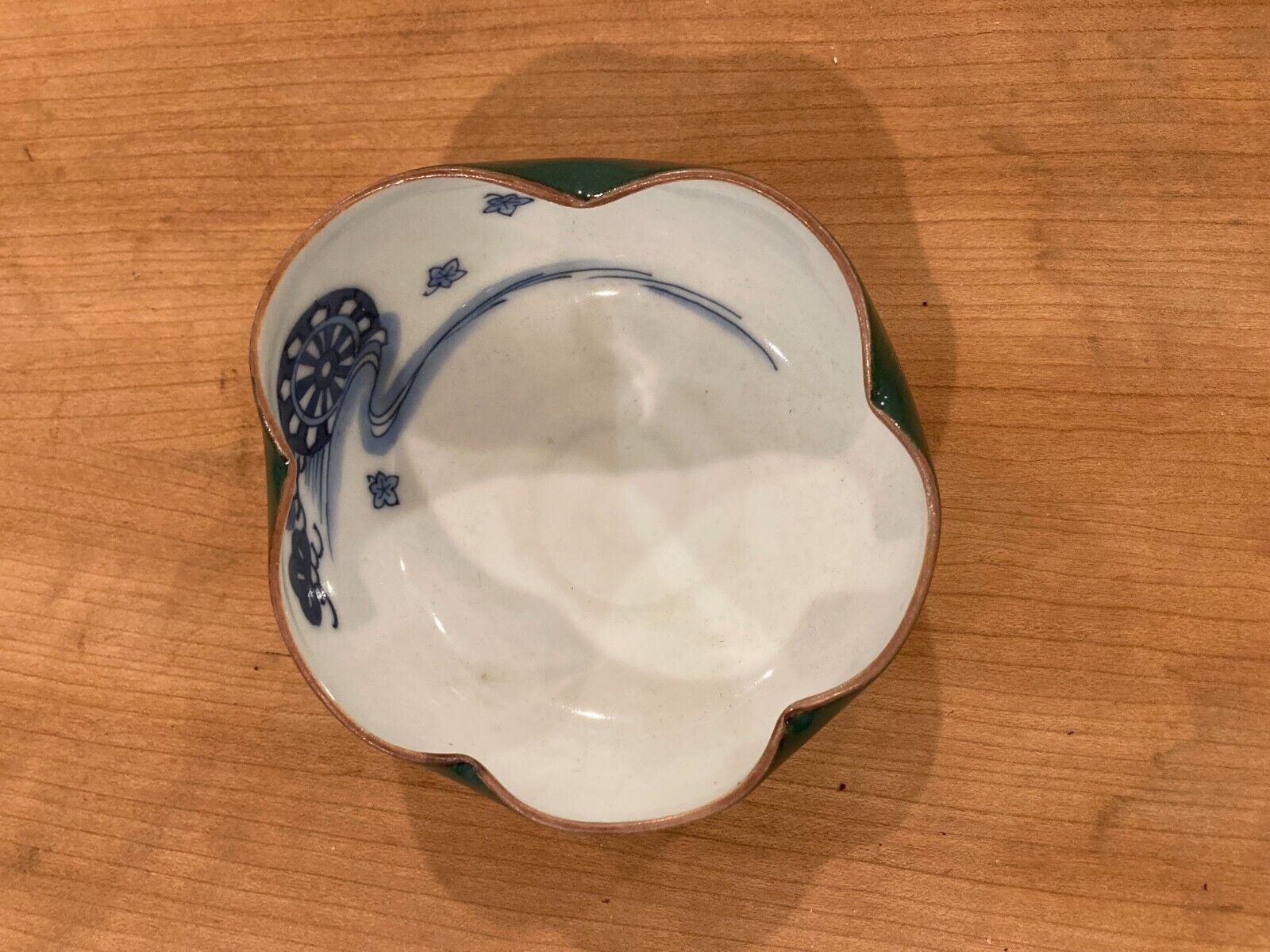Asian Porcelain Studio Art Green bowl