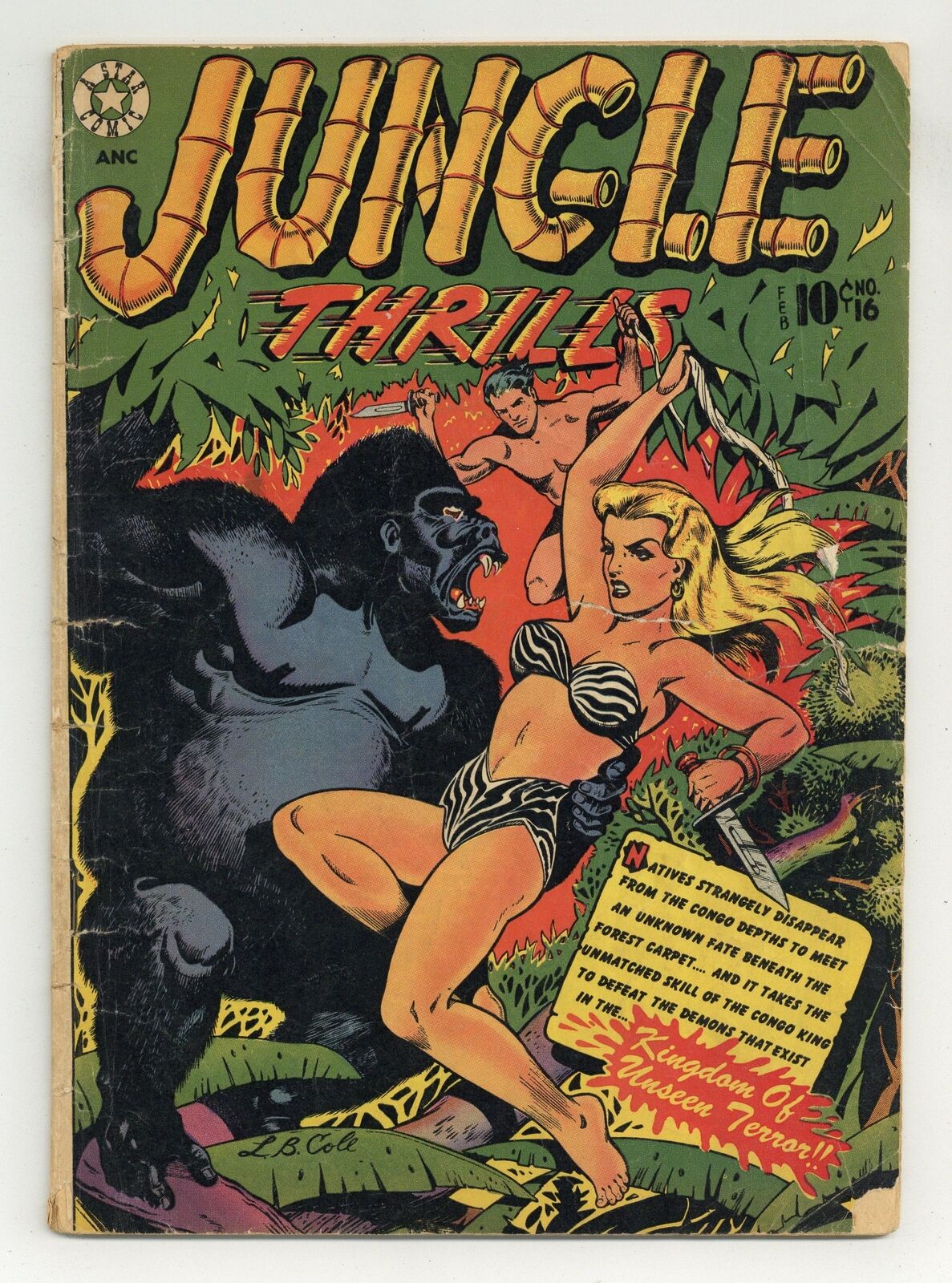 Jungle Thrills #16 FR/GD 1.5 1952