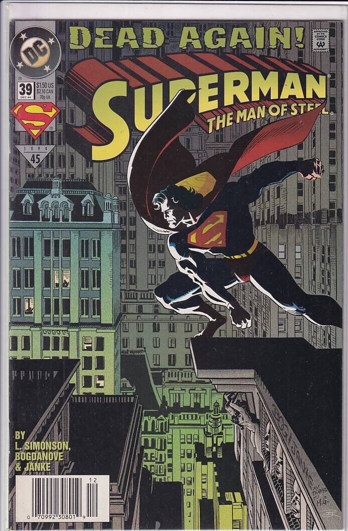 41871: DC Comics SUPERMAN #39 NM Grade