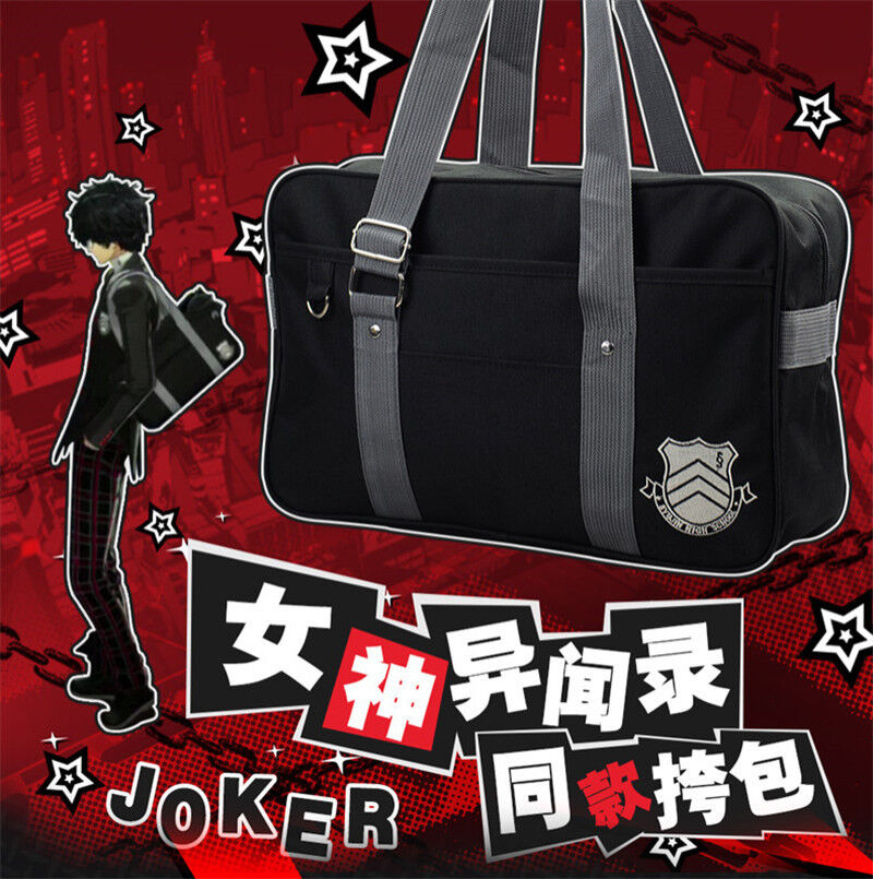Anime Persona5 Japanese Uniform Student School Bag Handbag Bookbag Gift