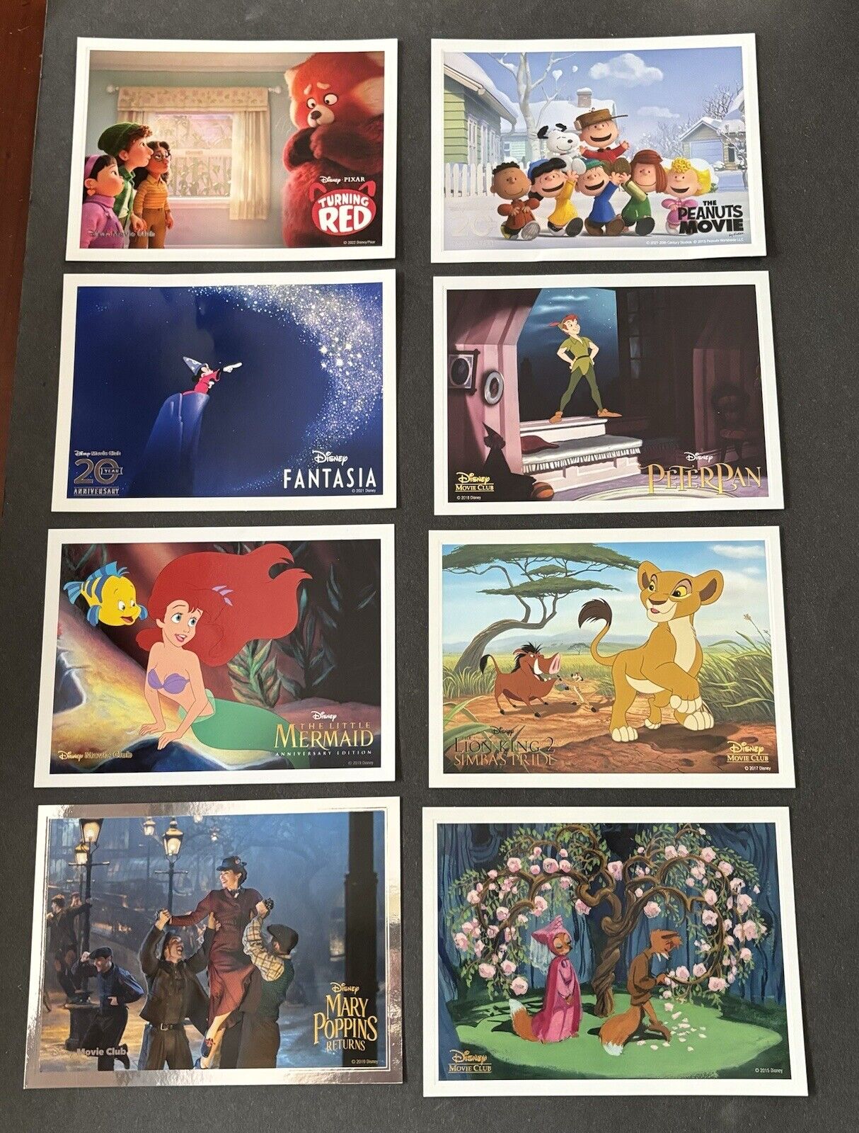 Lot of 16 Lithographs Disney Movie Club Exclusive 5x7 Collector Cards DMC NEW