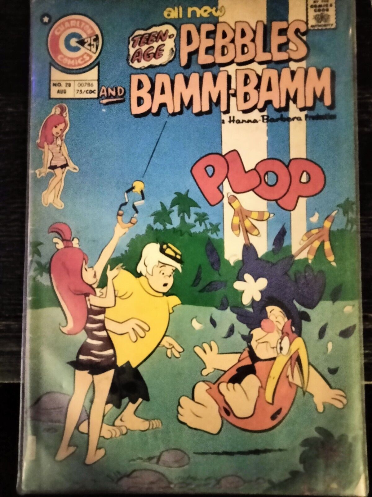 Charlon Comics Hanna Barbara Teen Age Pebbles And Bamm-bamm No. 28 Aug 00786