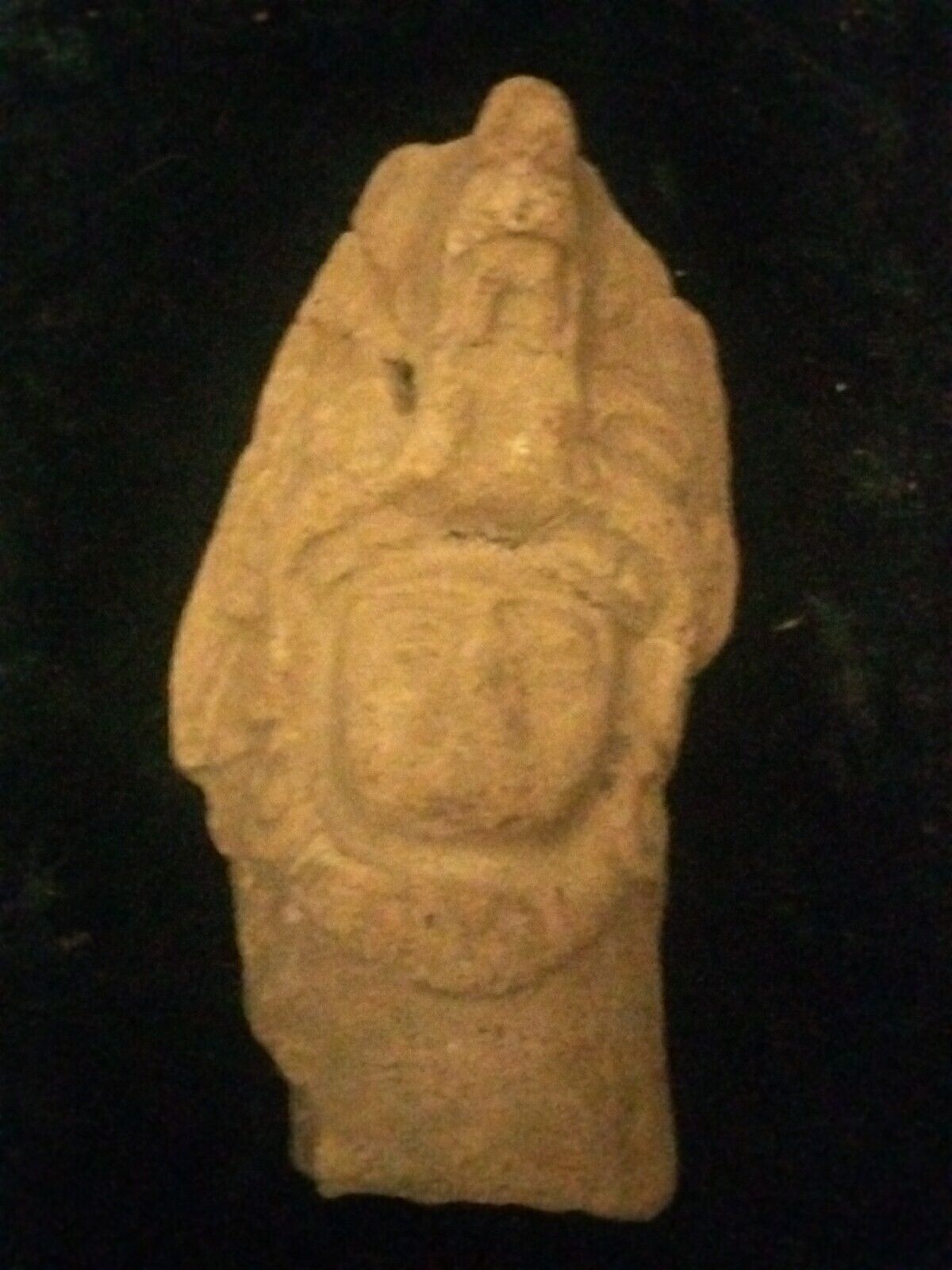 Pre-culumbian Ancient Aztec High Priest Spirit/God/  Clay Idol Pre 1965 Dig