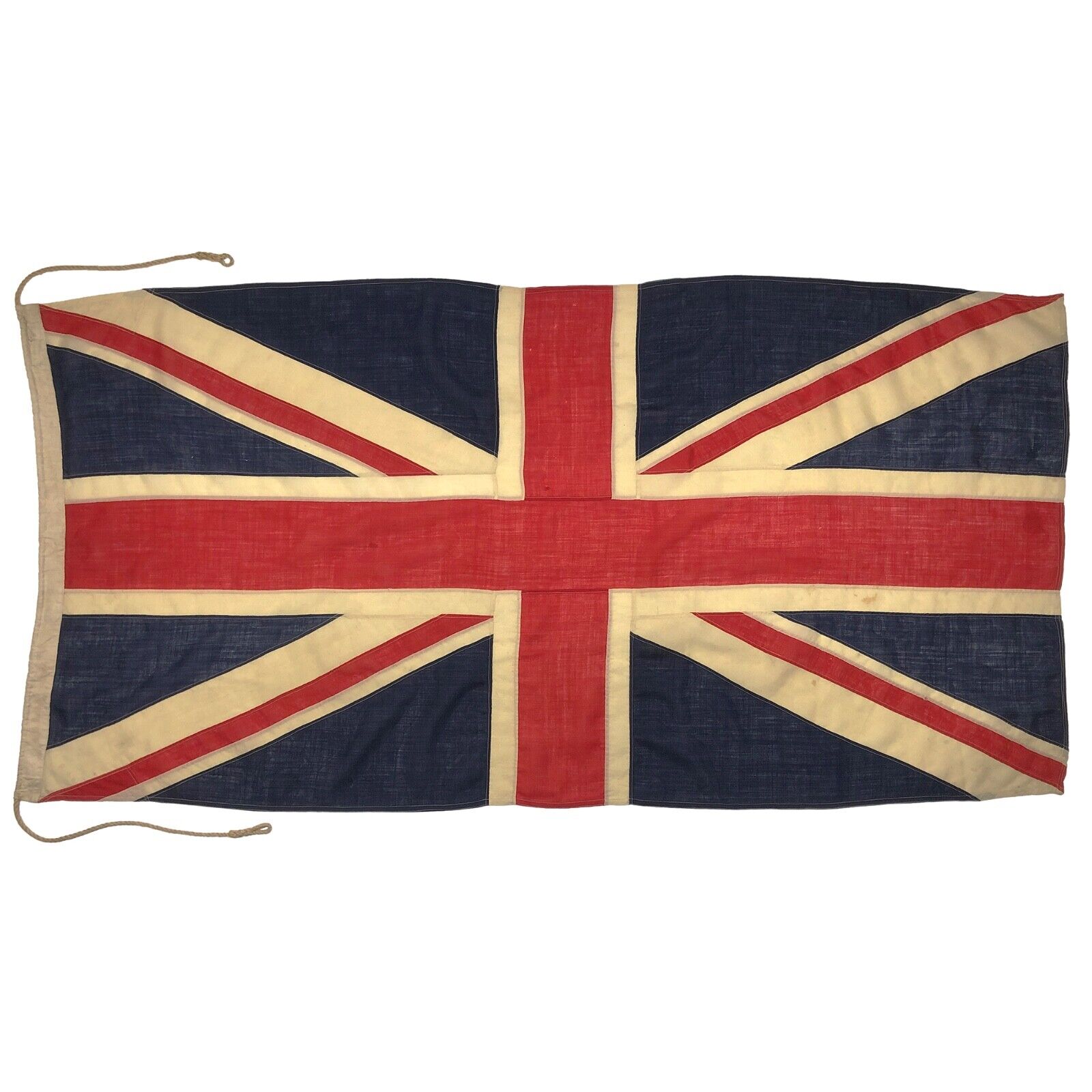 Large Vintage Wool Union Jack Flag Sewn Cloth United Kingdom Nautical British UK
