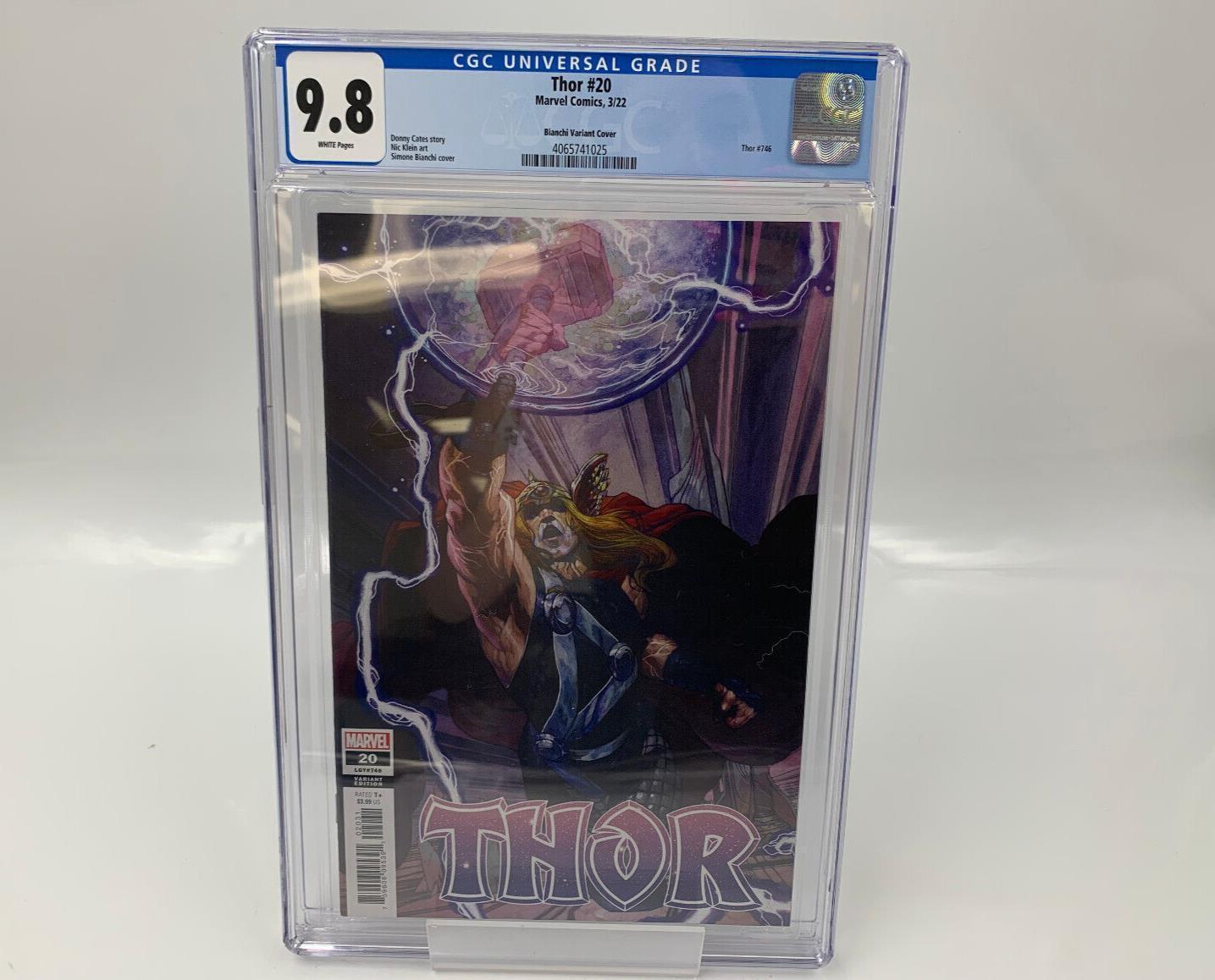 Thor #20 CGC 9.8 1:25 Bianchi Variant Cove 1st App God of Hammers Marvel 2022