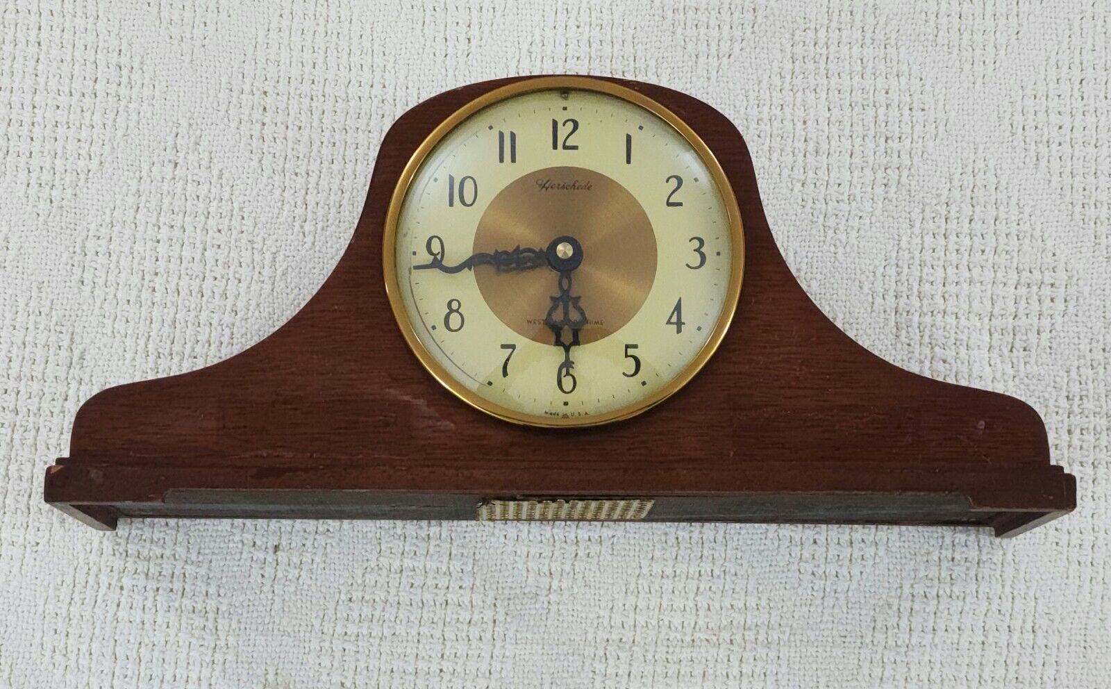Vintage Herschede Electric Clock Model H-850 Westminster Chime 1964 Works Read