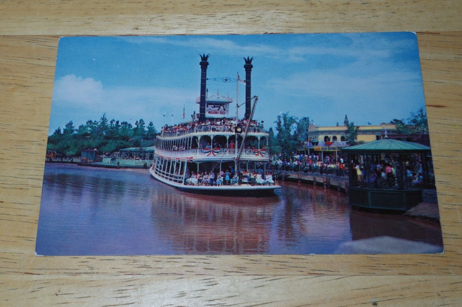Disneyland Mark Twain on Rivers of America Frontierland Vintage Postcard P12293