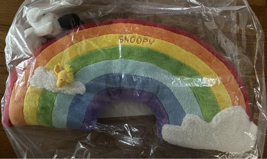 Snoopy Univa Rainbow Cushion Plush Toy
