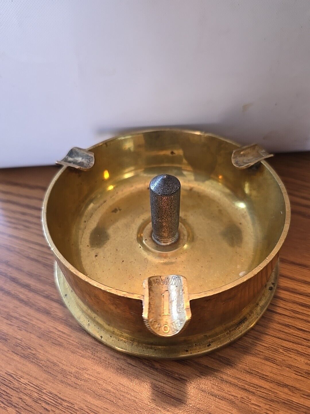 Military Trench Art Brass Artillery Shell Case Ashtray US 1945 105 MM  M14