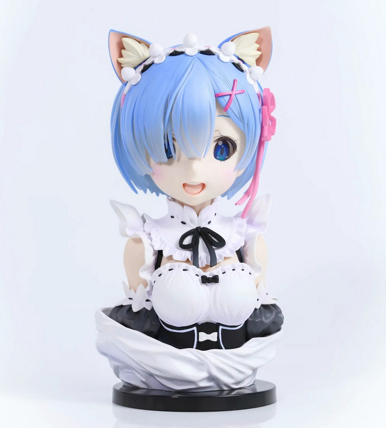 NEW Anime Re: Zero Starting Life in Another World Rem Cat Ears Bust Figure 