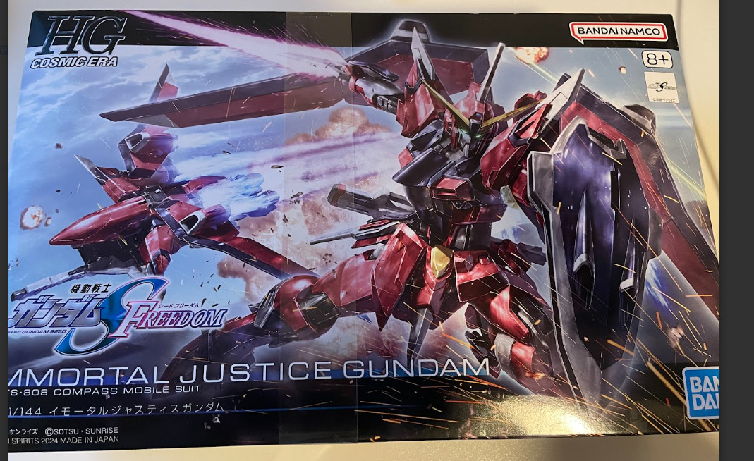 HG Mobile Suit Gundam SEED FREEDOM Immortal Justice Gundam 1/144 Scale -colored