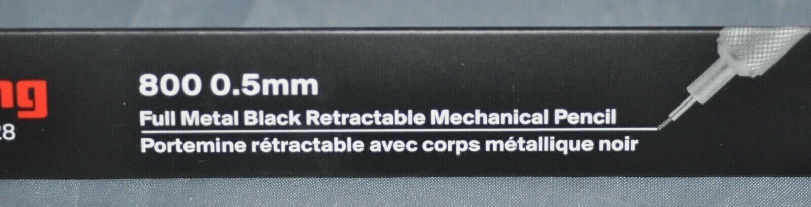 Rotring 800 0.5mm Full Metal Black Retractable Mechanical Pencil 1904447