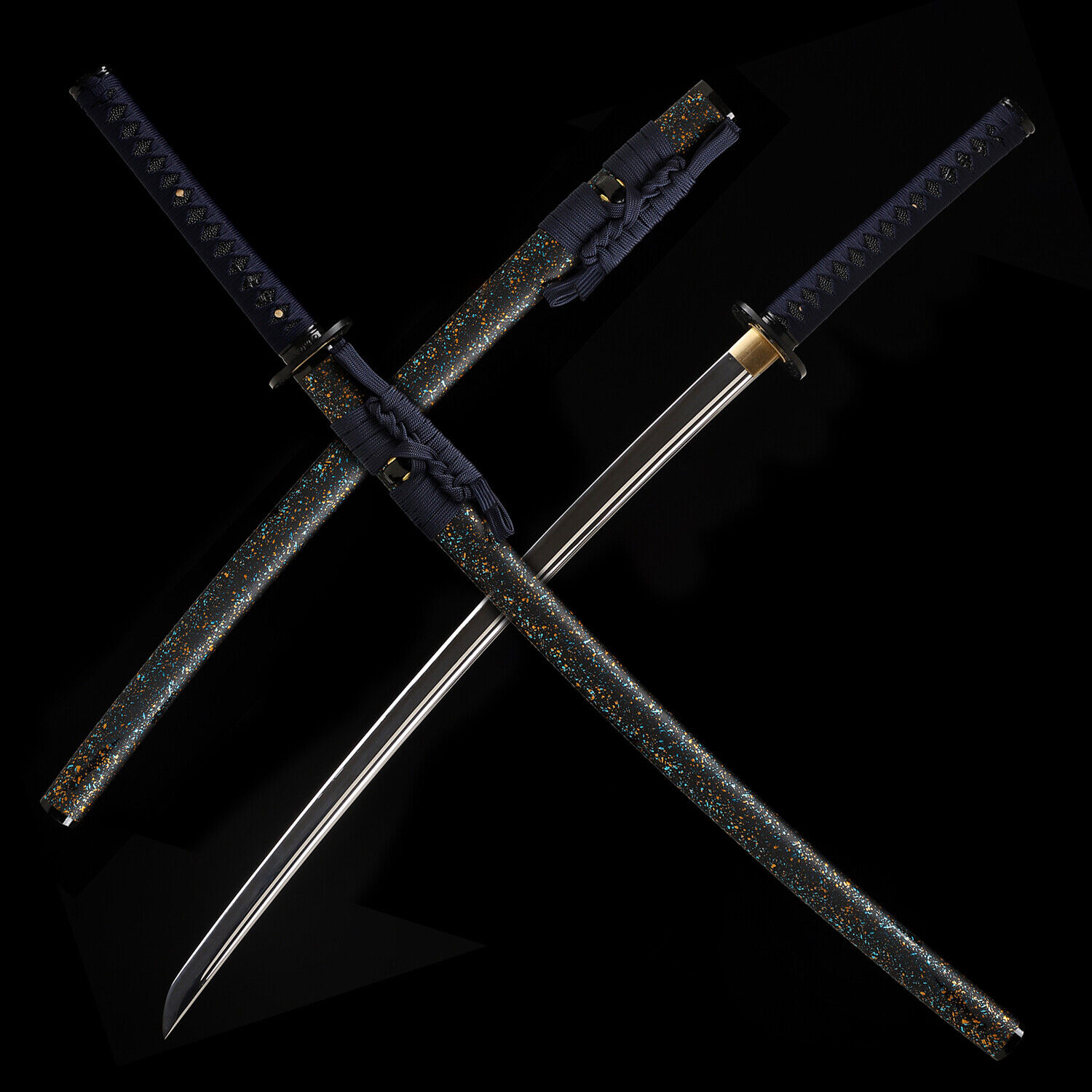 Mirror Finish Blade 40\'\' Katana 1095 Steel Japanese Samurai Functional Sword