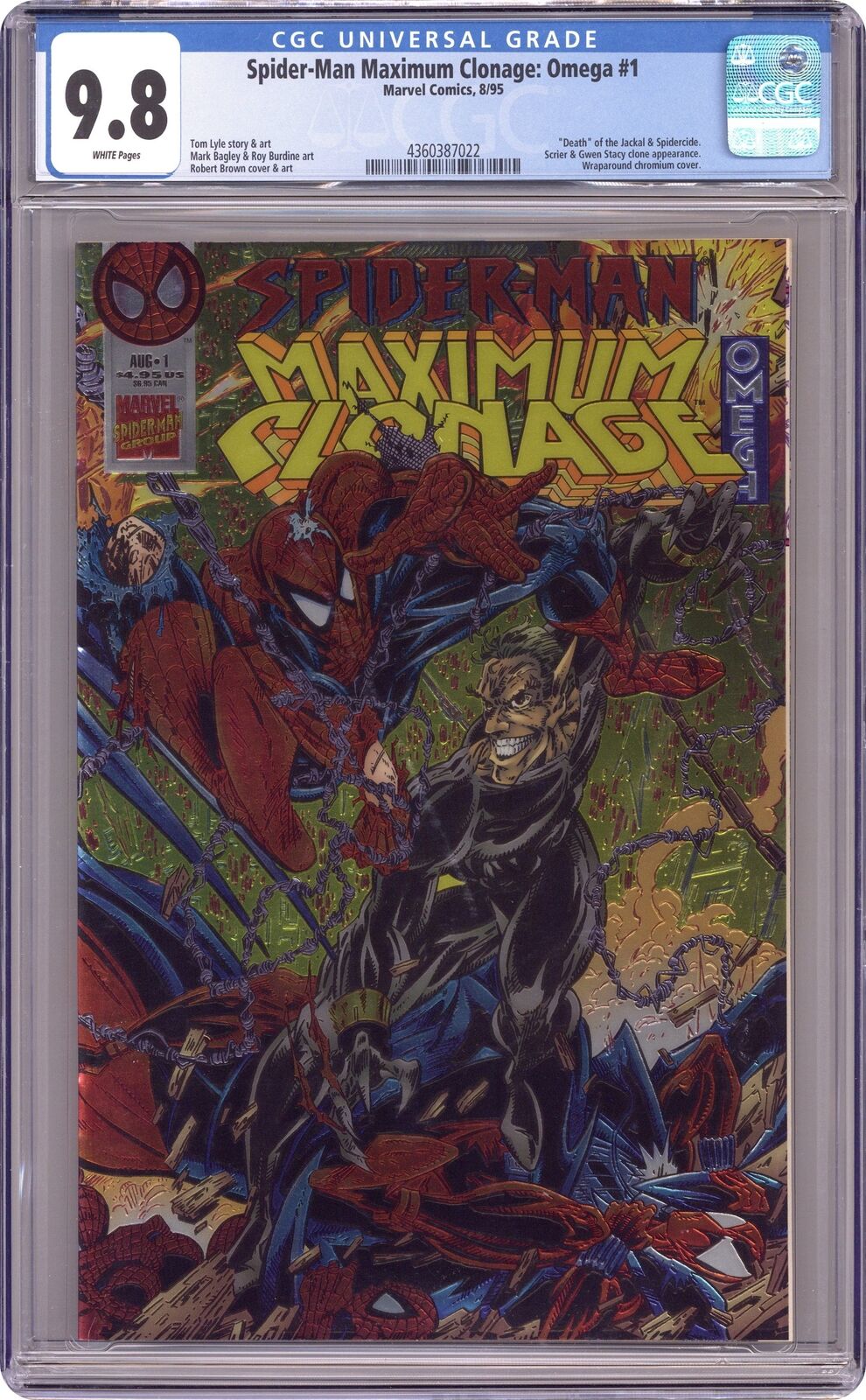 Spider-Man Maximum Clonage Omega #1 CGC 9.8 1995 4360387022