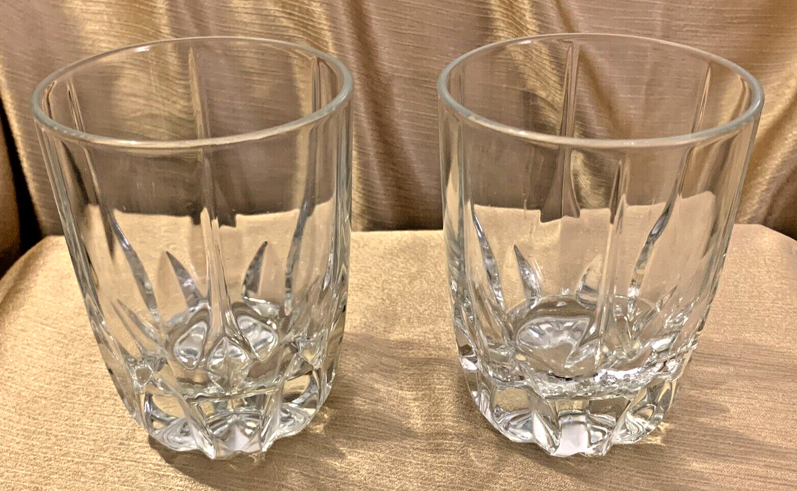 Mikasa APOLLO EXECUTIVE Double Old Fashioned Glasses Set of 2 Blown Glass 4 3/8