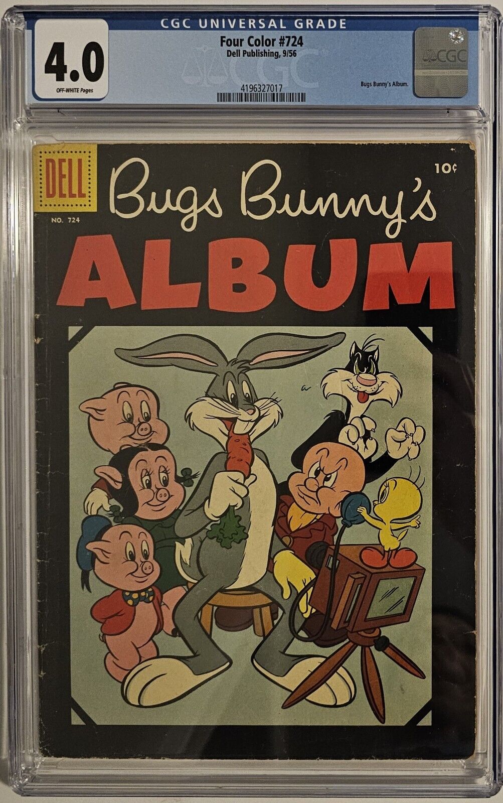 Four Color #724 - Bugs Bunny's Album (1956, Dell) - CGC 4.0 OW Pages