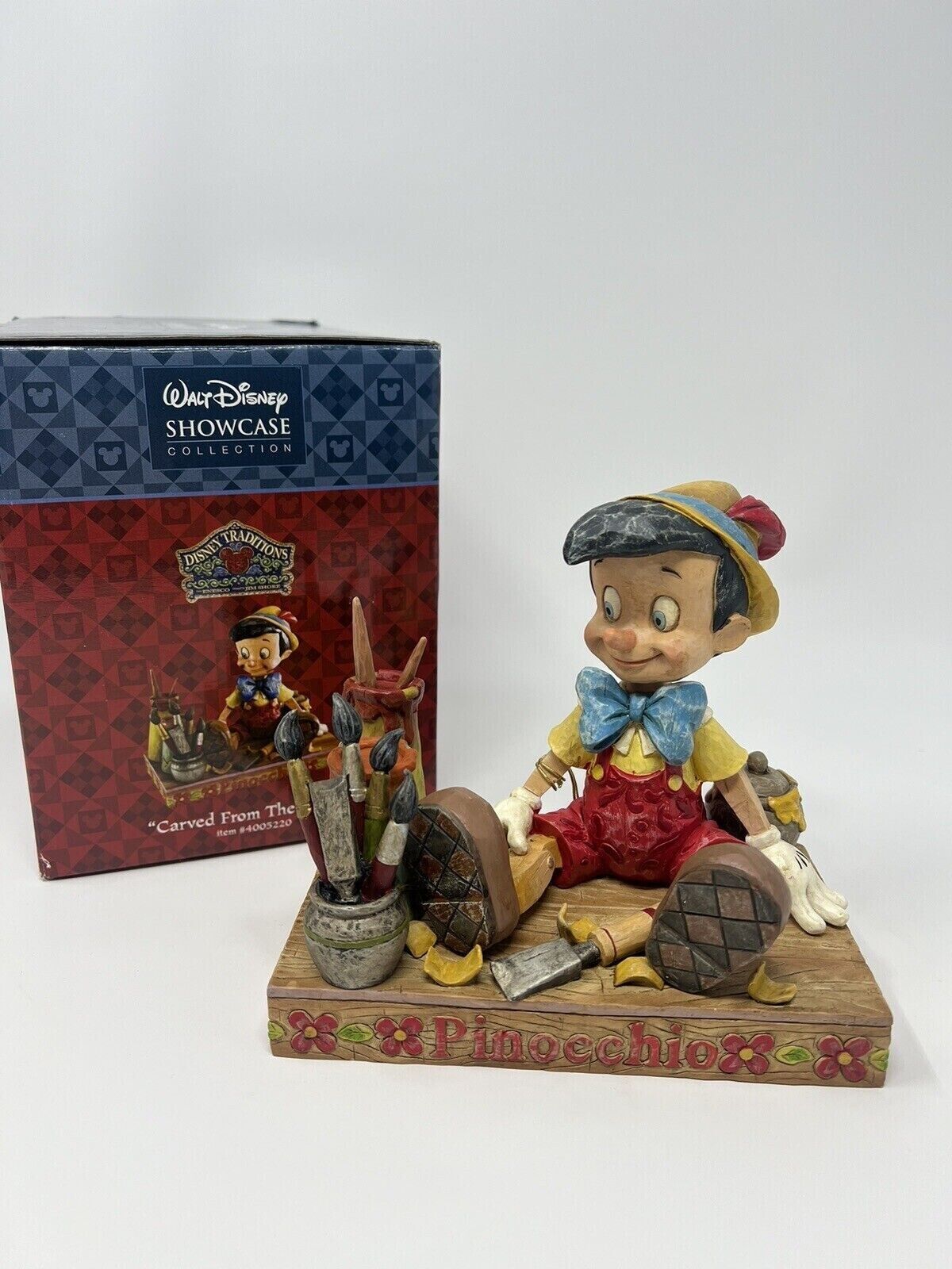 NEW Walt Disney Showcase Collection “Carved From the Heart” Pinocchio Jim Shore