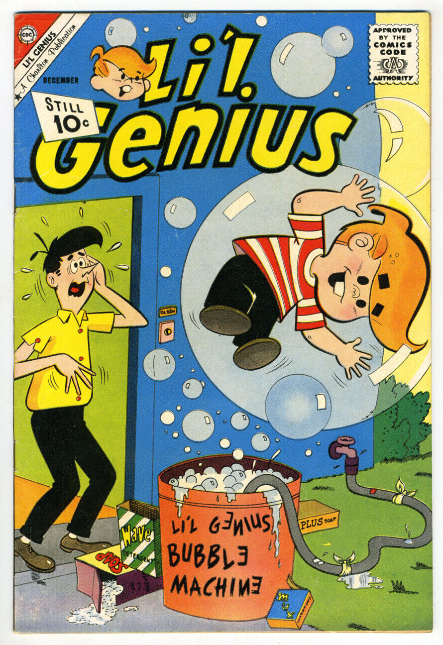 Charlton Li\'l Genius #36 1961 8.0 VF OW pages. Nice