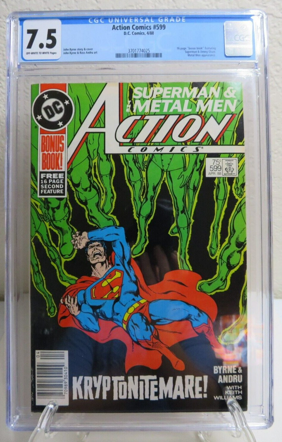 Action Comics #599 Superman & The Metal Men Kryptonitemare - CGC 7.5