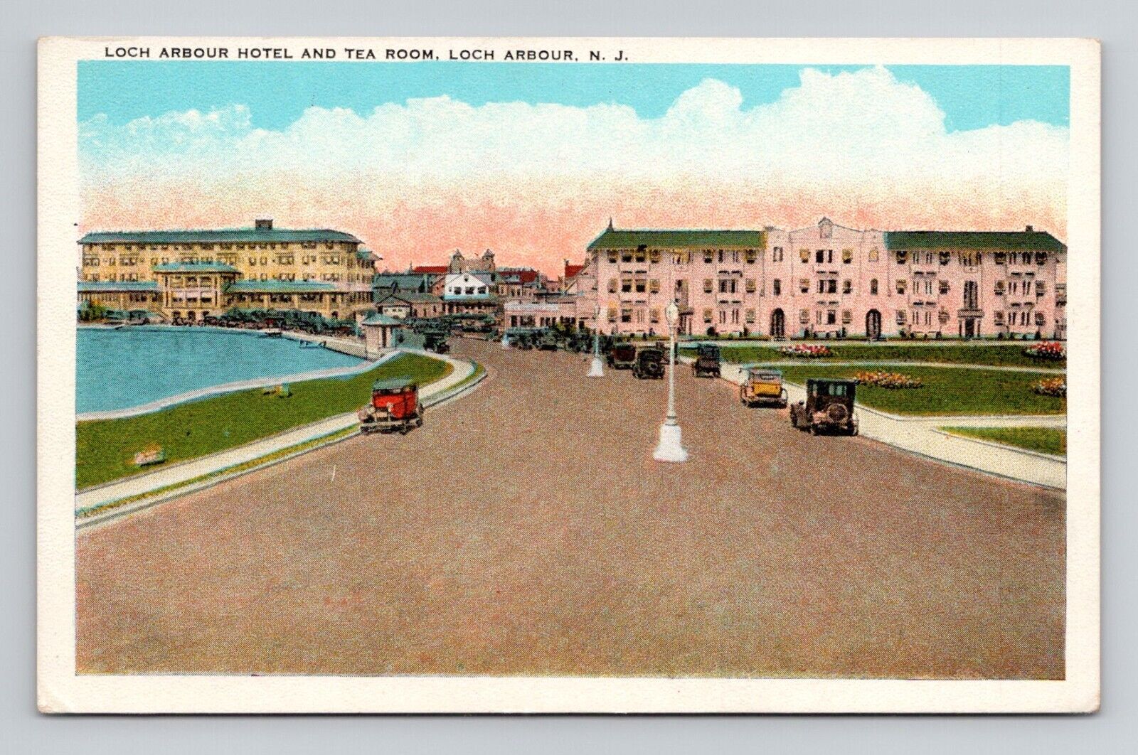 Postcard Hotel Loch Arbour New Jersey NJ, Vintage B6