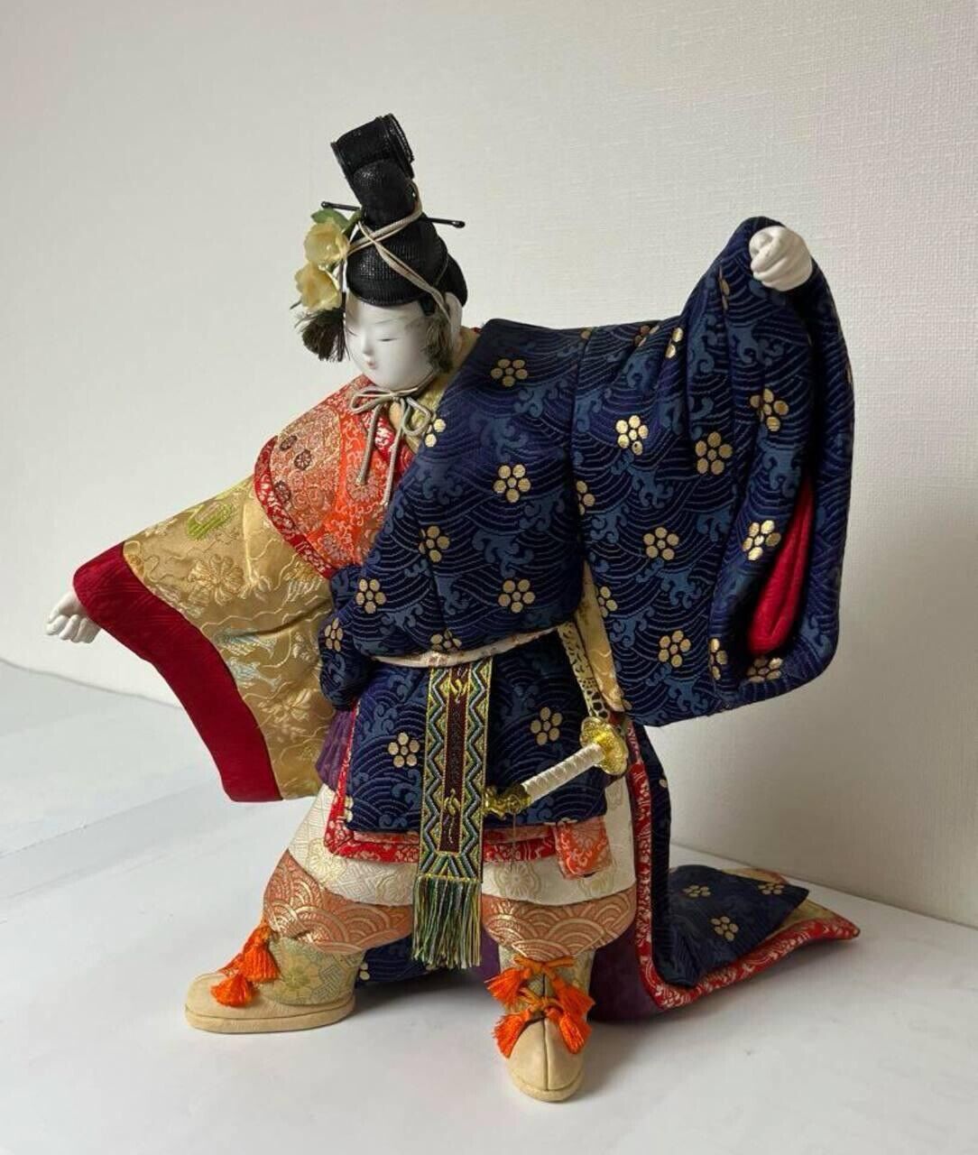 vintage japanese kimekomi doll