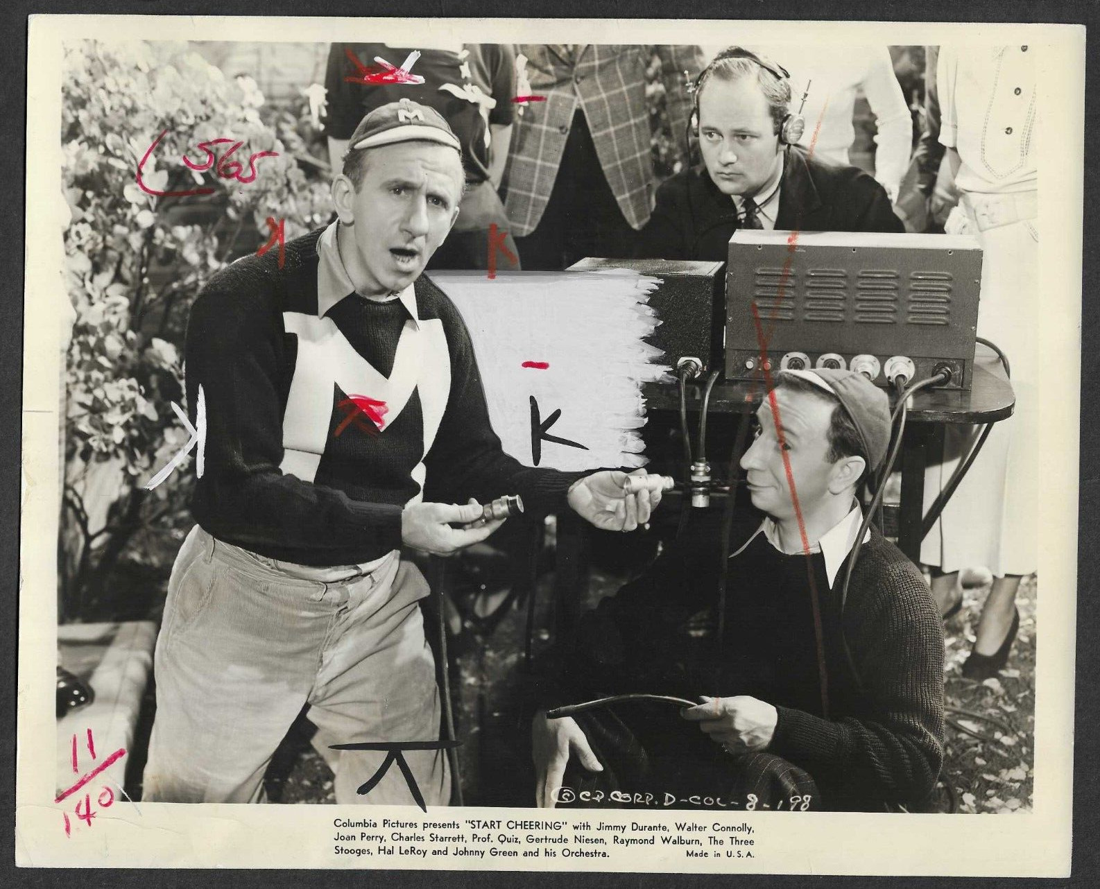 HOLLYWOOD JIMMY DURANTE ACTOR VINTAGE 1938 ORIGINAL PHOTO
