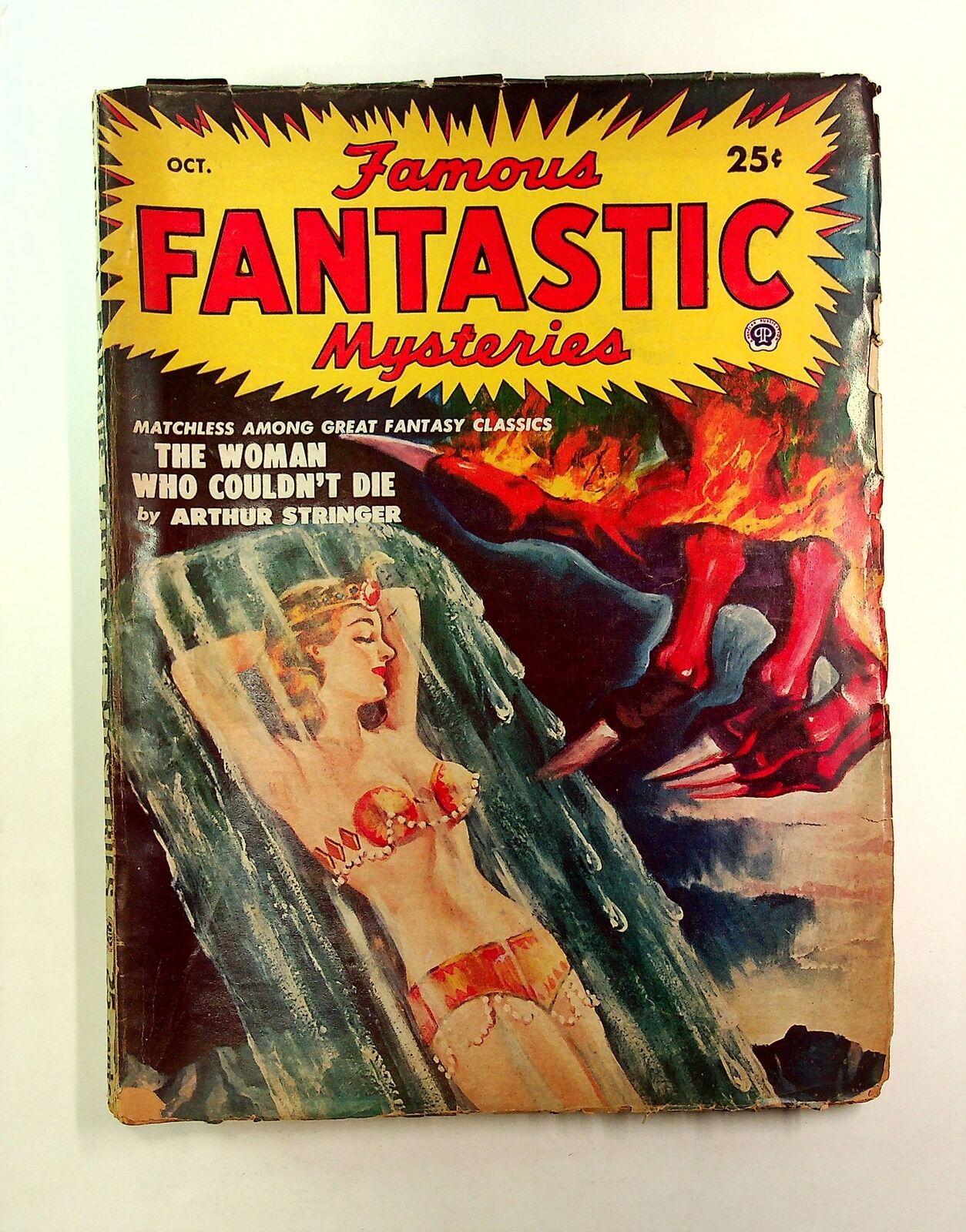 Famous Fantastic Mysteries Pulp Oct 1950 Vol. 12 #1 VG Low Grade