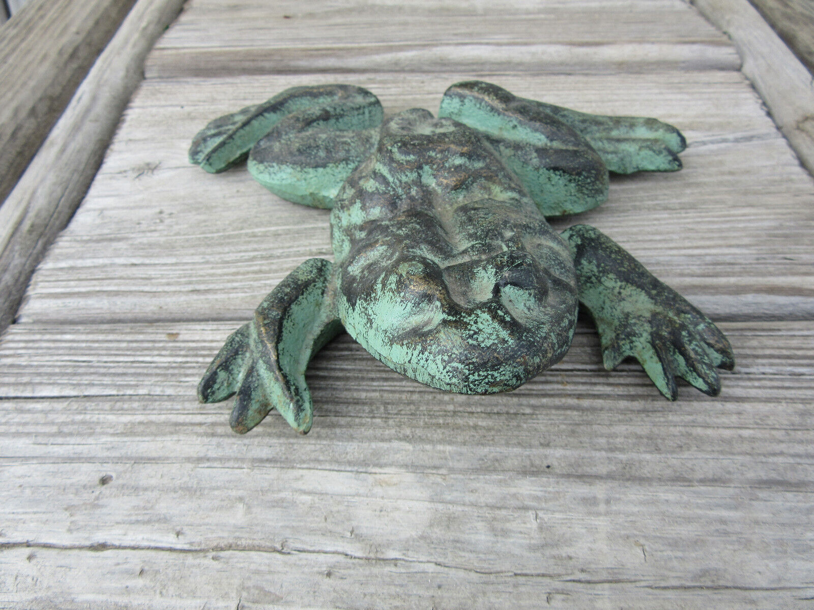 Cast Iron Frog Doorstop, Green, 7\