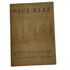 Vintage 1948 Exhibition Booklet Buchholz Gallery NY 26609 Paul Klee picture