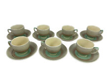 Vtg SUSIE COOPER Wedding Ring  Demitasse Cups & Saucers  Set of 7 Earthenware picture