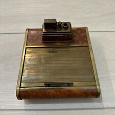 Vintage Ronson Touch Tip Art Deco Lighter Roll-top Cigarette Box - UNTESTED picture