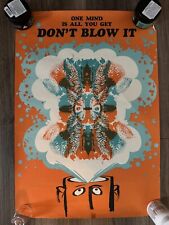 Vintage 1969 DOD Anti Drug Poster Aprx 18x26 picture