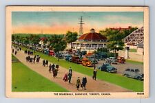 Toronto ON-Ontario Canada The Boardwalk, Sunnyside, Vintage c1940 Postcard picture
