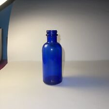Cobalt blue glass embossed Bottle Depression Glass - Small picture