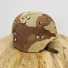 US Army  M-4 Helmet Size  XL   1984 w/ Chocolate Chip Desert Camo Cover picture