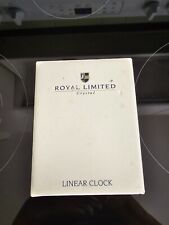 Royal Limited Crystal Linear Clock Gorgeous NIB Ret. $30.00 IN 1995 picture