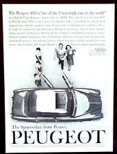 Peugeot 403 Sport Sedan Original 1960 Vintage Print Ad picture
